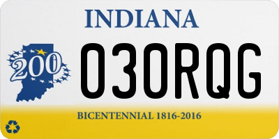 IN license plate 030RQG