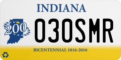 IN license plate 030SMR