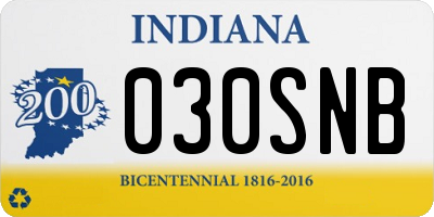 IN license plate 030SNB