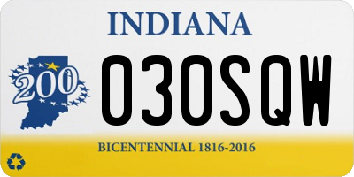 IN license plate 030SQW