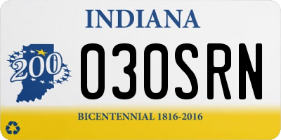 IN license plate 030SRN