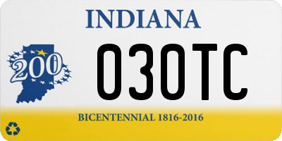 IN license plate 030TC