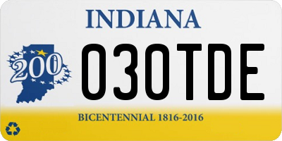 IN license plate 030TDE