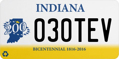 IN license plate 030TEV