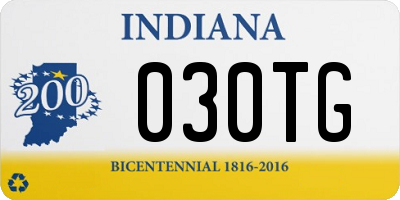 IN license plate 030TG