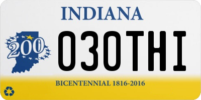 IN license plate 030THI