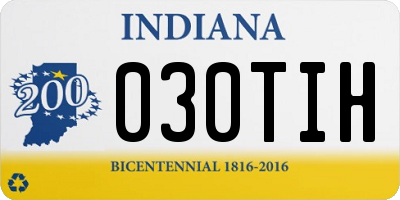 IN license plate 030TIH
