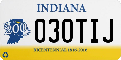 IN license plate 030TIJ