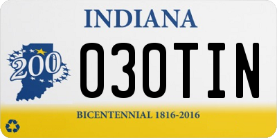 IN license plate 030TIN