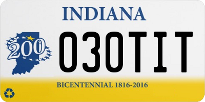 IN license plate 030TIT