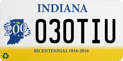 IN license plate 030TIU