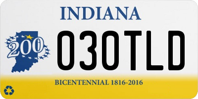 IN license plate 030TLD