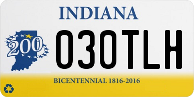 IN license plate 030TLH