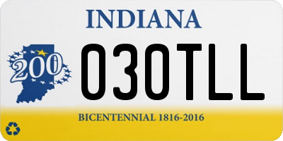 IN license plate 030TLL
