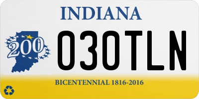 IN license plate 030TLN