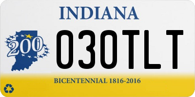 IN license plate 030TLT