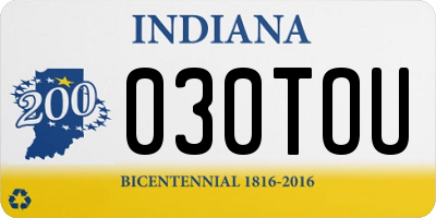 IN license plate 030TOU