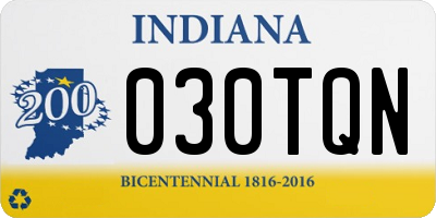 IN license plate 030TQN