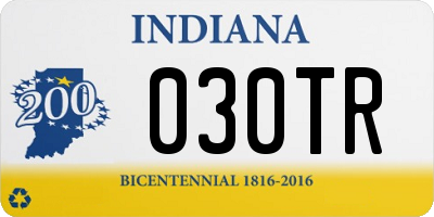 IN license plate 030TR