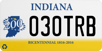 IN license plate 030TRB