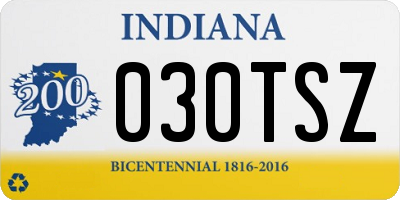 IN license plate 030TSZ