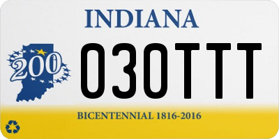 IN license plate 030TTT