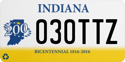 IN license plate 030TTZ