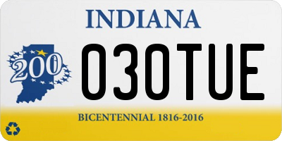 IN license plate 030TUE