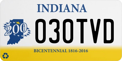 IN license plate 030TVD