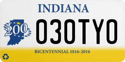 IN license plate 030TYO