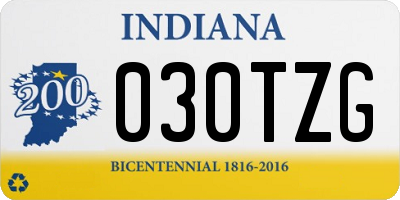 IN license plate 030TZG