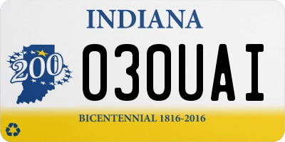 IN license plate 030UAI