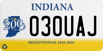 IN license plate 030UAJ