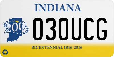 IN license plate 030UCG
