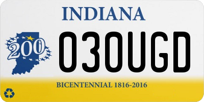 IN license plate 030UGD