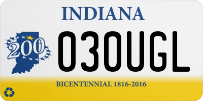 IN license plate 030UGL