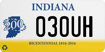 IN license plate 030UH