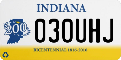 IN license plate 030UHJ