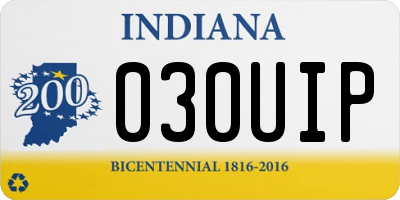 IN license plate 030UIP