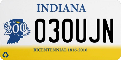 IN license plate 030UJN