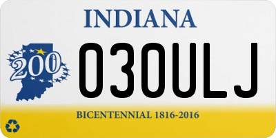 IN license plate 030ULJ