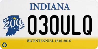 IN license plate 030ULQ