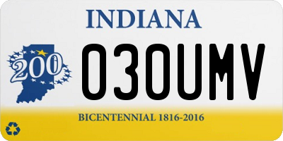 IN license plate 030UMV