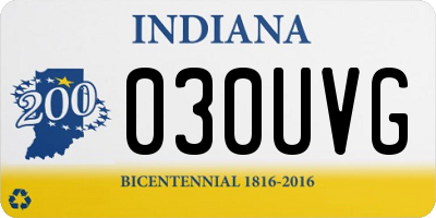 IN license plate 030UVG