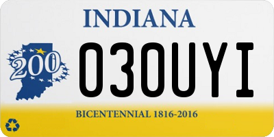 IN license plate 030UYI