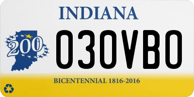 IN license plate 030VBO