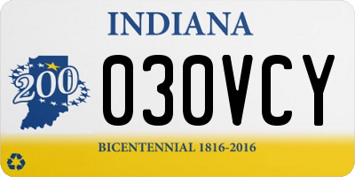 IN license plate 030VCY