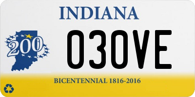 IN license plate 030VE