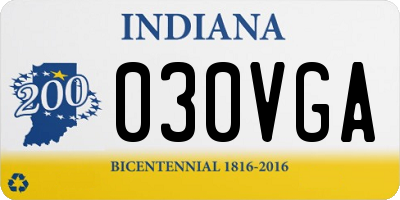 IN license plate 030VGA