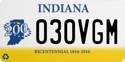 IN license plate 030VGM